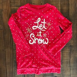 Kid’s - Jumping Beans “Let It Snow” Tee - Size: 6X
